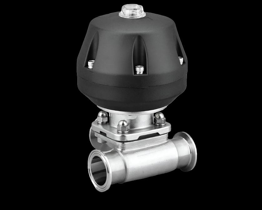 Sanitary 3-Way Diaphragm Valve – Tri-Clamp