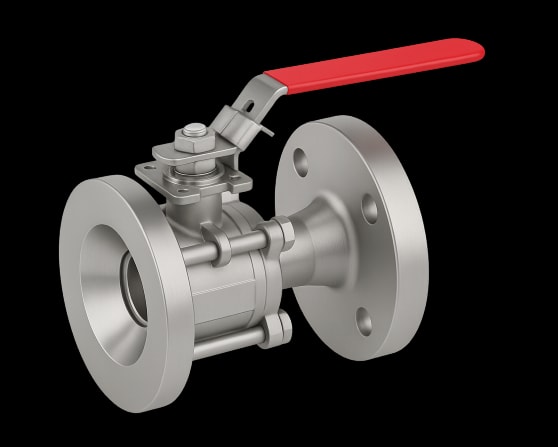 3-Piece Ball Valve – Tank Bottom / Flange