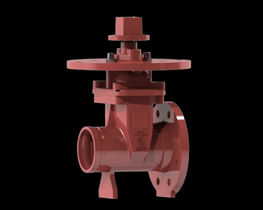 Gate Valve – NRS Type – Flanged x Grooved