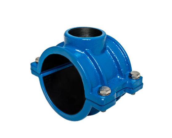 Threaded Tapping Saddle for PE/PVC Pipes
